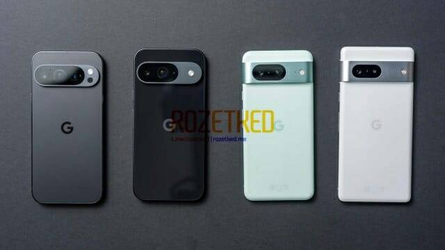 구글 픽셀9 프로, 픽셀9, 픽셀8, 픽셀7의 비교 사진 (사진=로지드키드)