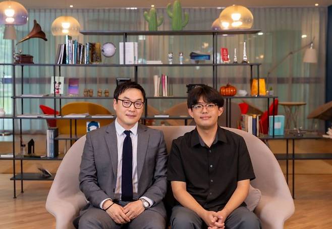 왼쪽부터 김건 교수, 제1저자 백승오 연구원.