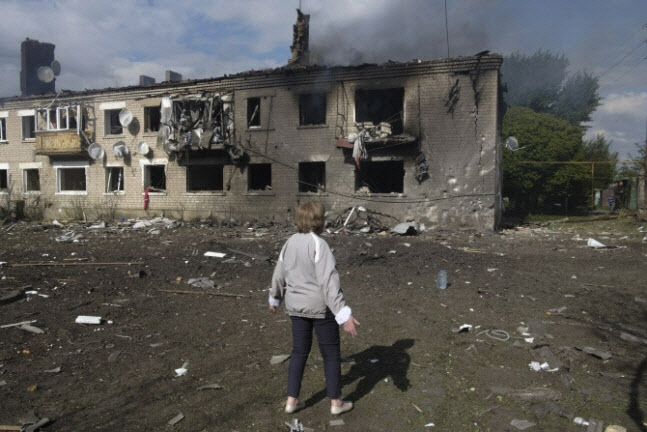 러시아군 공격으로 파괴된 건물.(사진=EPA·연합뉴스)