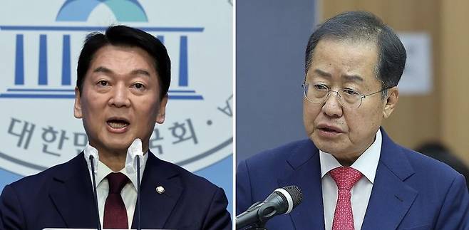 안철수 국민의힘 의원(왼쪽), 홍준표 대구시장(오른쪽)/사진=뉴스1,연합뉴스