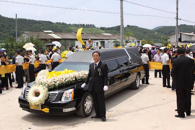 유재철 대한민국 장례문화원 대표는 2009년 서거한 고 노무현 대통령 장례를 맡았다. 사진 유재철 제공