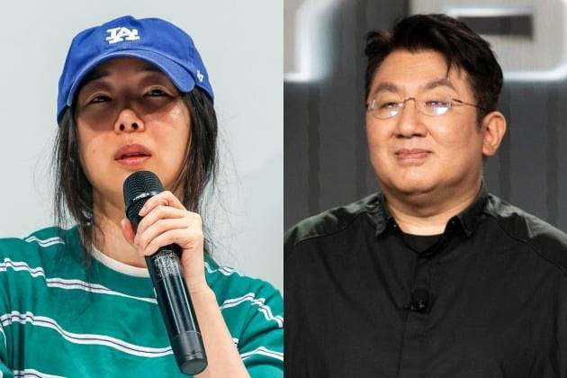 민희진 어도어 대표, 방시혁 하이브 의장 [사진출처=연합뉴스]