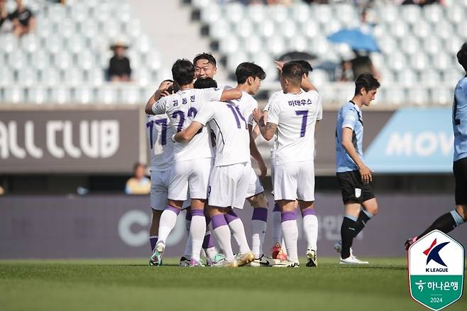 FC안양이 단독 1위 질주를 이어갔다. 사진=한국프로축구연맹 제공