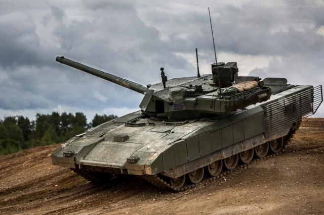 러시아가 세계 최강이라고 자부하는 ‘T-14’ 아르마타 전차. 사진 제공=러시아 국방부