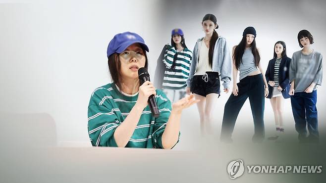 '민희진 룩'이 뉴진스 티저에?…하이브-어도어 진실공방 계속 (CG) [연합뉴스TV 제공]