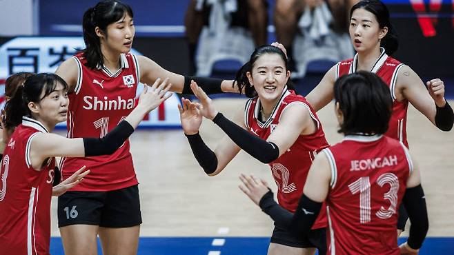 한국 여자배구 대표팀. 사진=FIVB