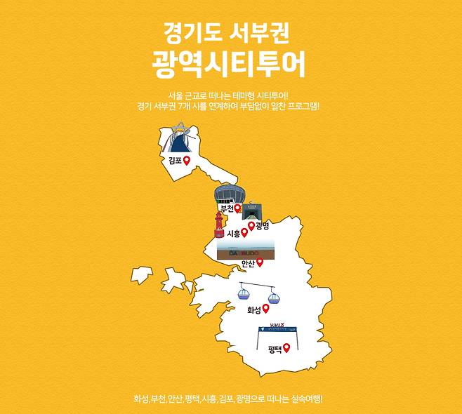 경기도 서부권 광역시티투어 포스터. /경기관광공사