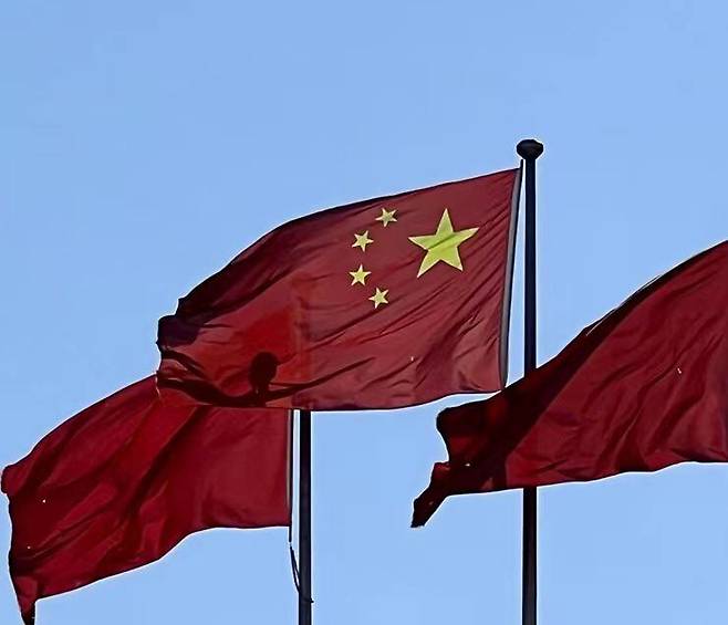 중국 국기 오성홍기. /김남희