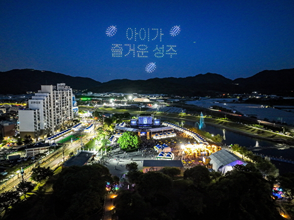 '2024 성주참외&생명문화축제' 야간 전경 [사진=성주군]