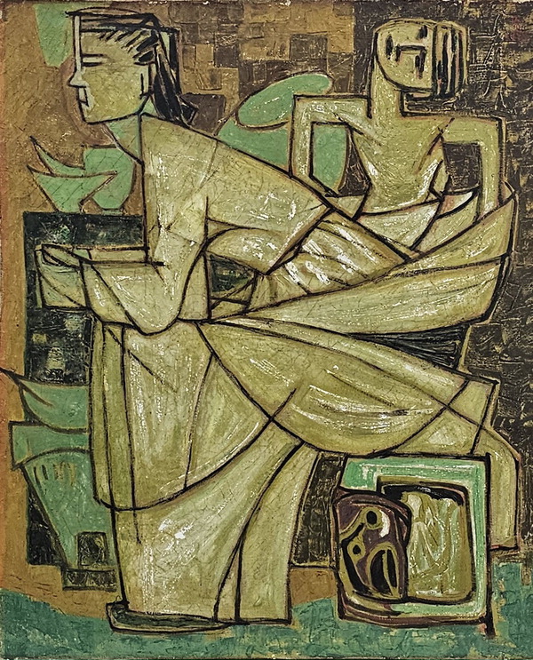 김원의 1958년 작품 ‘모자상’.