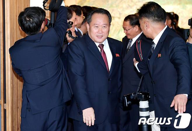 리선권 북한 노동당 통일전선부 부장. /뉴스1 ⓒ News1 사진공동취재단