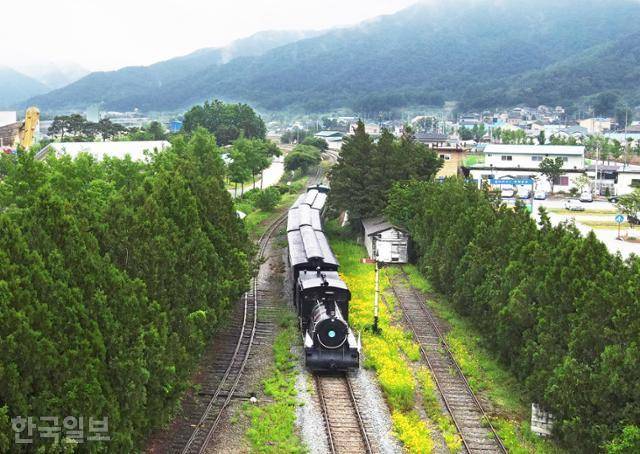 곡성 섬진강기차마을 증기기관차. 한국일보 자료사진