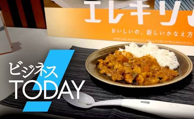 일본 주류업체인 기린홀딩스가 20일 인체에 영향이 없는 미세한 전류를 활용해 짠맛을 증폭하는 숟가락을 출시했다. /사진=기린홀딩스