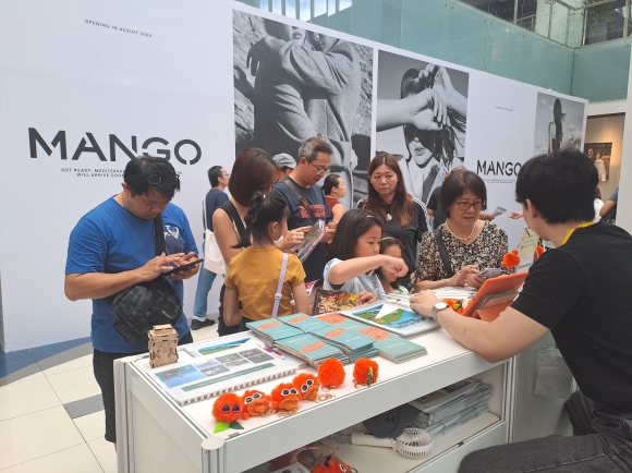싱가포르에서 열린 K관광로드쇼에서 마련된 제주 홍보부스의 모습. 제주관광공사 제공