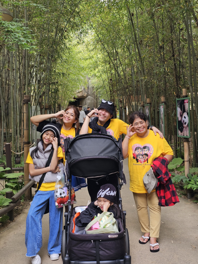 멜라이 칸티베로스 프란시스코 가족이 용인 에버랜드에서 한국 여행을 즐기고 있다. 사진 제공=한국관광공사