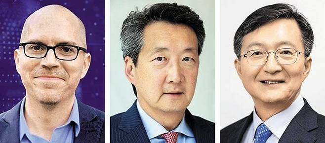 (왼쪽부터)제이슨 매서니, 빅터 차, 유홍림