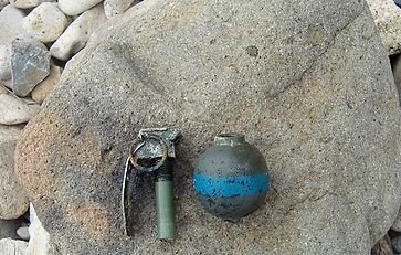 연습용 수류탄. 연합뉴스