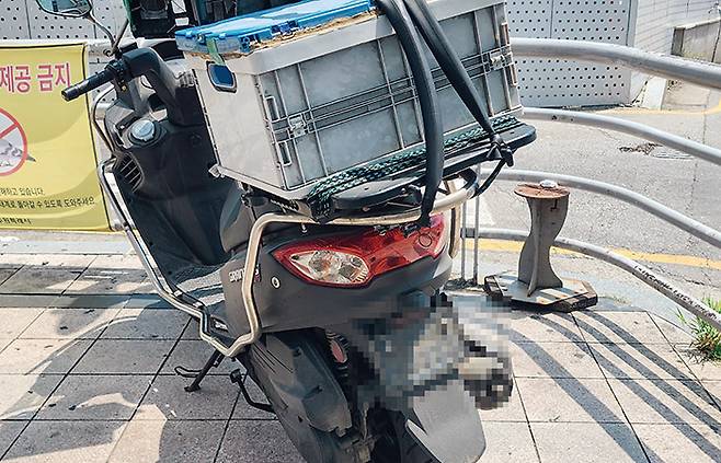 이륜차의 번호판은 신분증이나 다름없다. 관리가 필요한 이유다.[사진=조인호씨 제공]