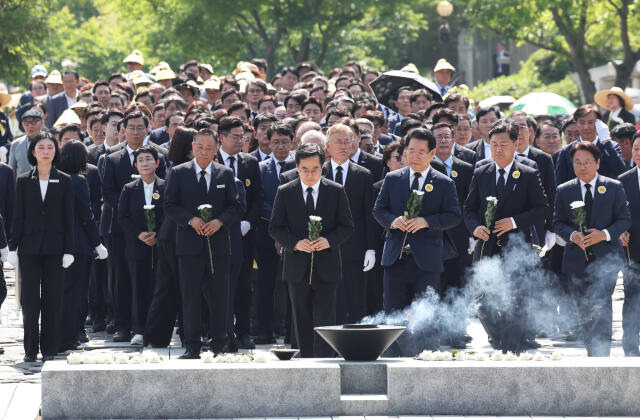 23일 김동연 경기도지사가 노무현 전 대통령 추도식에 참석했다. 김동연 지사 페이스북