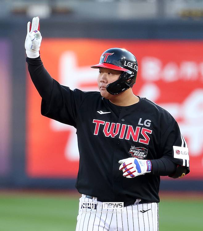 ▲ LG 트윈스 김범석 ⓒ곽혜미 기자