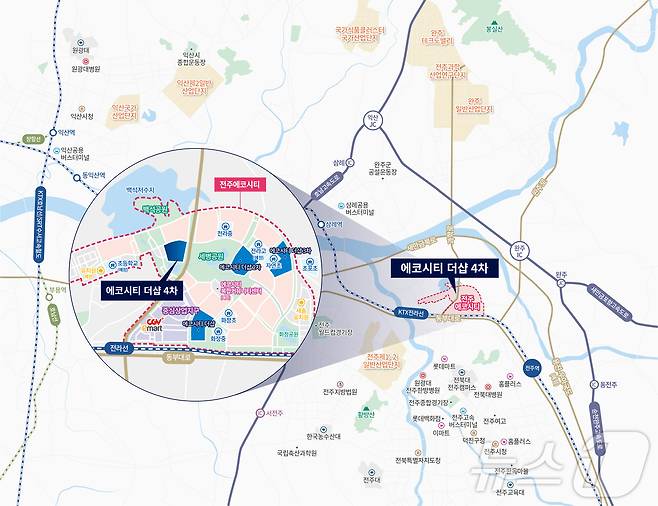 포스코이앤씨는 전북특별자치도 전주시 '에코시티 더샵 4차' 분양을 시작한다고 24일 밝혔다. (분양사 제공)2024.5.24/뉴스1