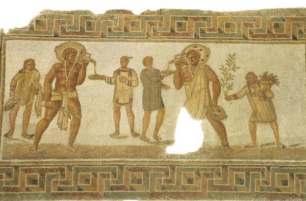 초기 그리스도인 가운데는 노예가 적잖았다. 사진은 튀니지에서 발굴된 2세기 작품으로 잔치 때 시중 드는 노예가 묘사돼 있다. 비아토르 제공
