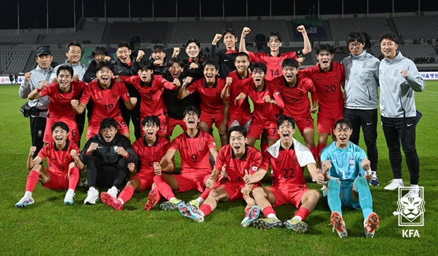 U-19 대표팀. /사진=대한축구협회 제공