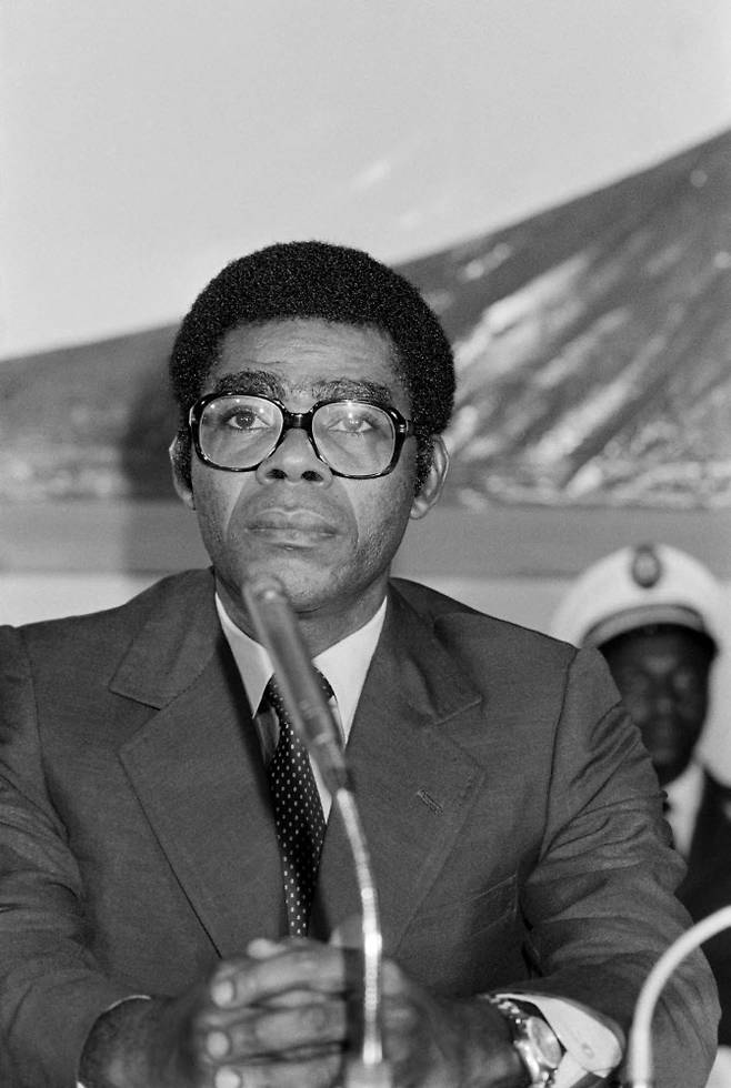 1984년 당시 테오도르 오비앙 응게마 음바고소 적도기니 대통령.(사진=AFP)