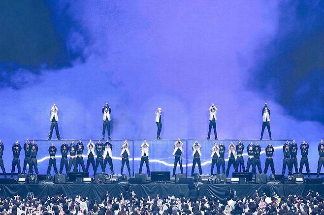 [요코하마=뉴시스] 세븐틴 닛산 스타디움 콘서트 현장. (사진 = 하이브 재팬 제공) 2024.05.26. photo@newsis.com *재판매 및 DB 금지