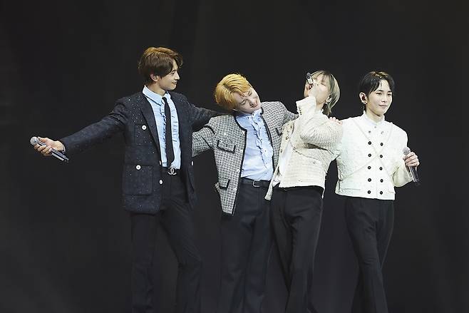 Last day of Shinee's three-day encore concert "Perfect Illumination: Shinee’s Back” held at the Inspire Arena in Incheon on Sunday (SM Entertainment)