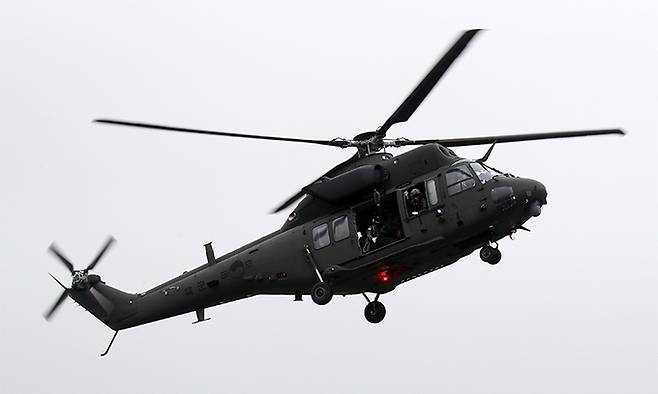 육군 수리온 헬기가 비행을 하고 있다. 세계일보 자료사진