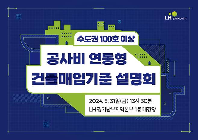 LH가 오는 31일 수도권 100가구 이상 신축 매입임대 매입 설명회 개최한다. [사진 = LH]