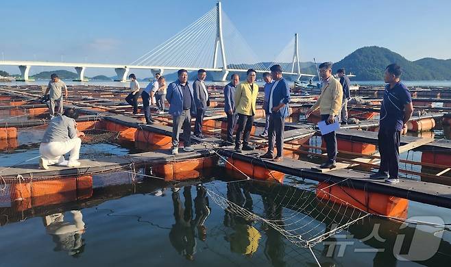 수산 분야 실태점검.(전남도 제공) 2024.5.29/뉴스1