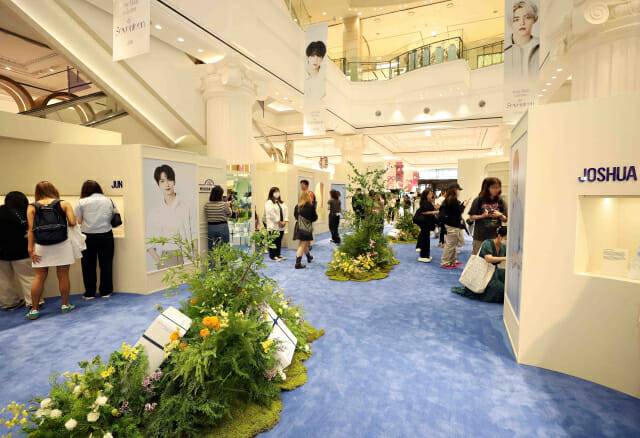 신세계백화점 강남점 더스테이지 세븐틴 팝업