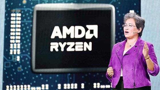 CES 개막을 하루 앞둔 2023년 1월 4일(현지시간) 미국 네바다 주 베네시안 엑스포에서 리사 수 AMD 회장 최고경영자(CEO)가 개막 기조연설을 하고 있다. 뉴스1