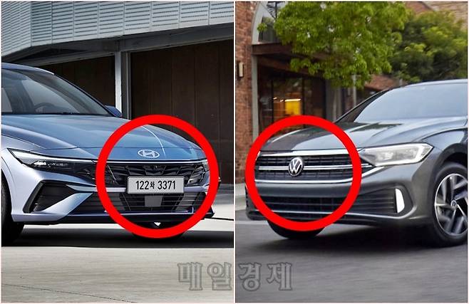 국산 차와 수입차 준중형세단 대표주자인 아반떼와 제타 [사진출처=현대차, 폭스바겐]