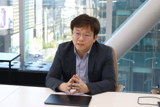 이예하 뷰노 대표가 28일 서울 서초구 본사에서 서울경제신문과 인터뷰하고 있다. 사진 제공=뷰노