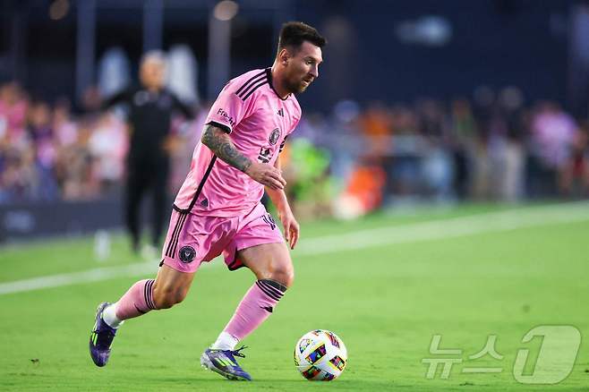 미국 메이저리그사커(MLS) 인터 마이매이의 리오넬 메시.  ⓒ AFP=뉴스1