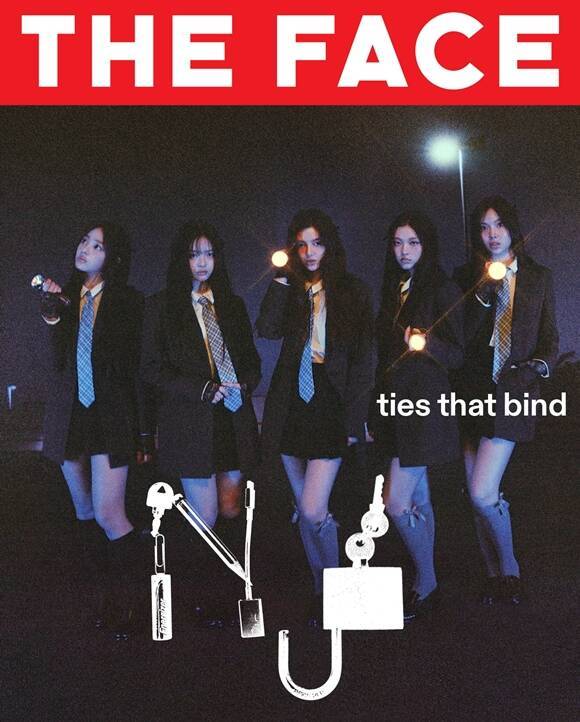 그룹 뉴진스(NewJeans)가 영국 매거진 'The Face' 표지의 얼굴로 나섰다. /THE FACE