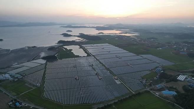 탑선의 전남 해남 대규모 태양광 프로젝트 시공 사진. (사진=탑선) *재판매 및 DB 금지