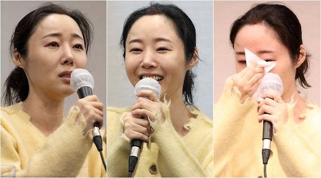 민희진 어도어 대표가 31일 오후 서울 중구 한국프레스센터에서 두 번째 기자회견을 열고 이날 오전 열린 어도어 임시주주총회와 관련한 입장을 발표하고 있다. 연합뉴스