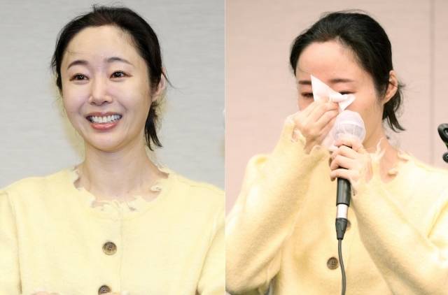 민희진 어도어 대표가 31일 오후 서울 중구 한국프레스센터에서 열린 기자회견에서 어도어 임시주주총회에 대한 입장을 밝히고 있다. 뉴시스