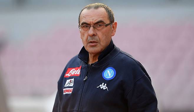 나폴리 시절 마우리치오 사리 감독. Getty Images