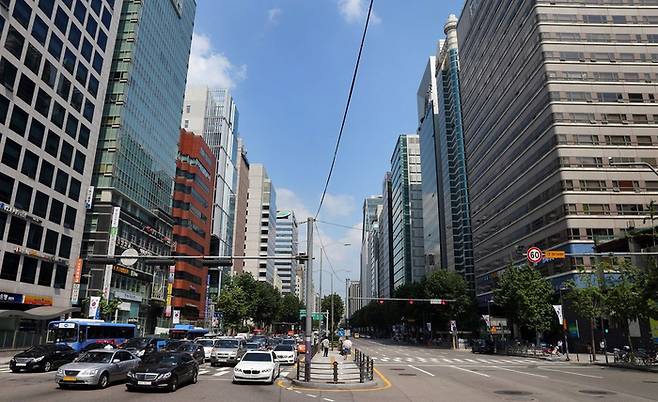 강남구 테헤란로 일대 오피스 전경 [사진 = 연합뉴스]