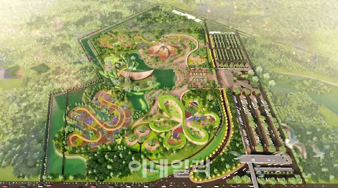 태국 동북부 도시 나콘라차사서 2029년 11월 10일부터 2030년 2월 28일까지 ‘자연과 녹지: 녹색 미래를 구상하다’를 주제로 열릴 예정인 국제 원예 박람회 ‘코랏 엑스포 2029’((Korat Expo 2029) 행사장 조감도 (사진=태국전시컨벤션뷰로(TCEB))