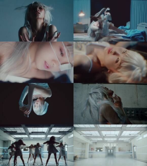 에버글로우가 음산한 기운이 감도는 새 싱글 'ZOMBIE' 뮤직비디오 티저를 공개했다. /위에화엔터