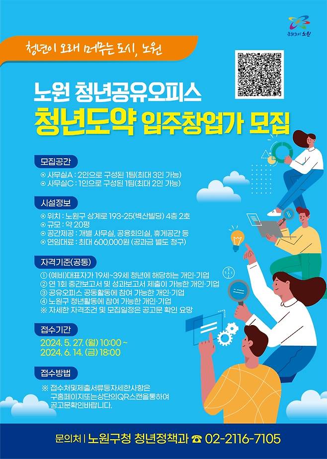 청년도약 입주창업가 모집 포스터 [노원구 제공. 재판매 및 DB 금지]