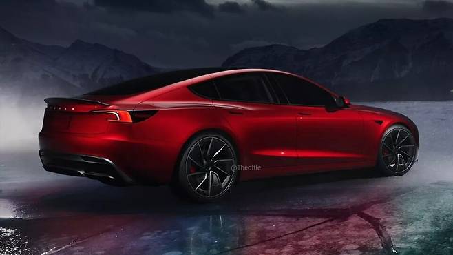 사진 : 테슬라 모델 S 풀체인지 상상도 (출처=Theottle)