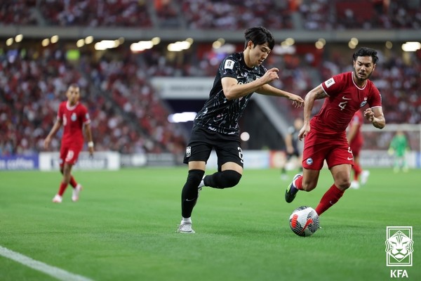 배준호(남자 축구대표팀). 대한축구협회 제공