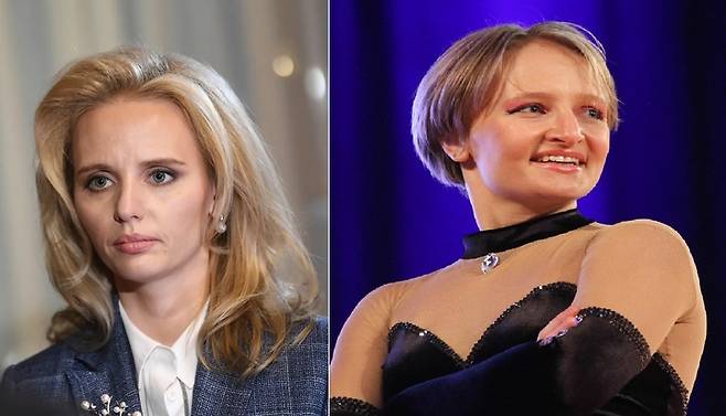 [서울=뉴시스] 그간 베일에 가려진 블라디미르 푸틴 러시아 대통령의 두 딸이 이례적으로 공개 석상에 모습을 드러냈다. 사진은 푸틴 대통령 두 딸의 과거 사진. 2024.06.09  *재판매 및 DB 금지